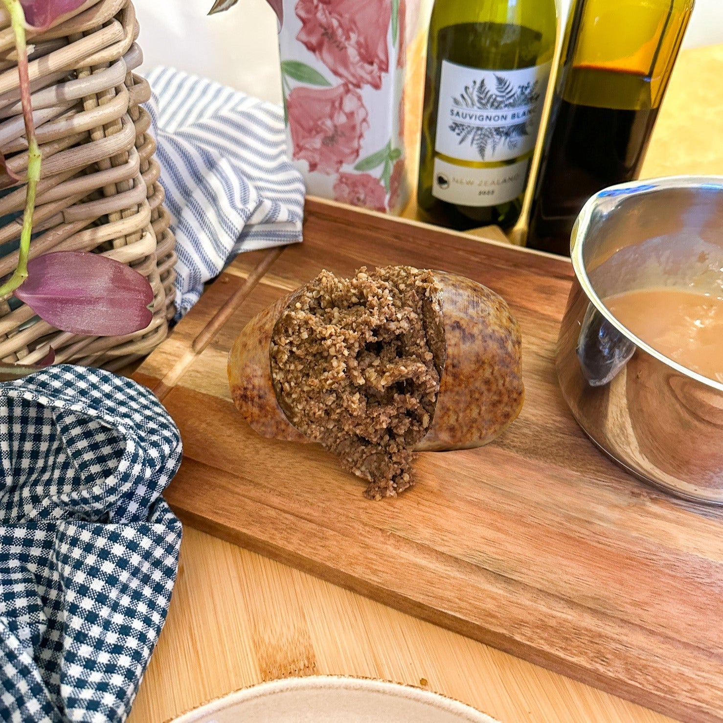 Scottish Haggis with Whisky Sauce